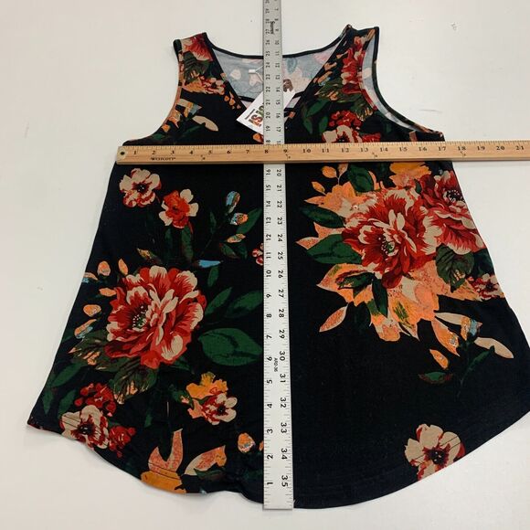 Feiersi Floral Tank Top Womens M Medium Multi Sleeveless Criss Cross Blouse - Picture 8 of 11